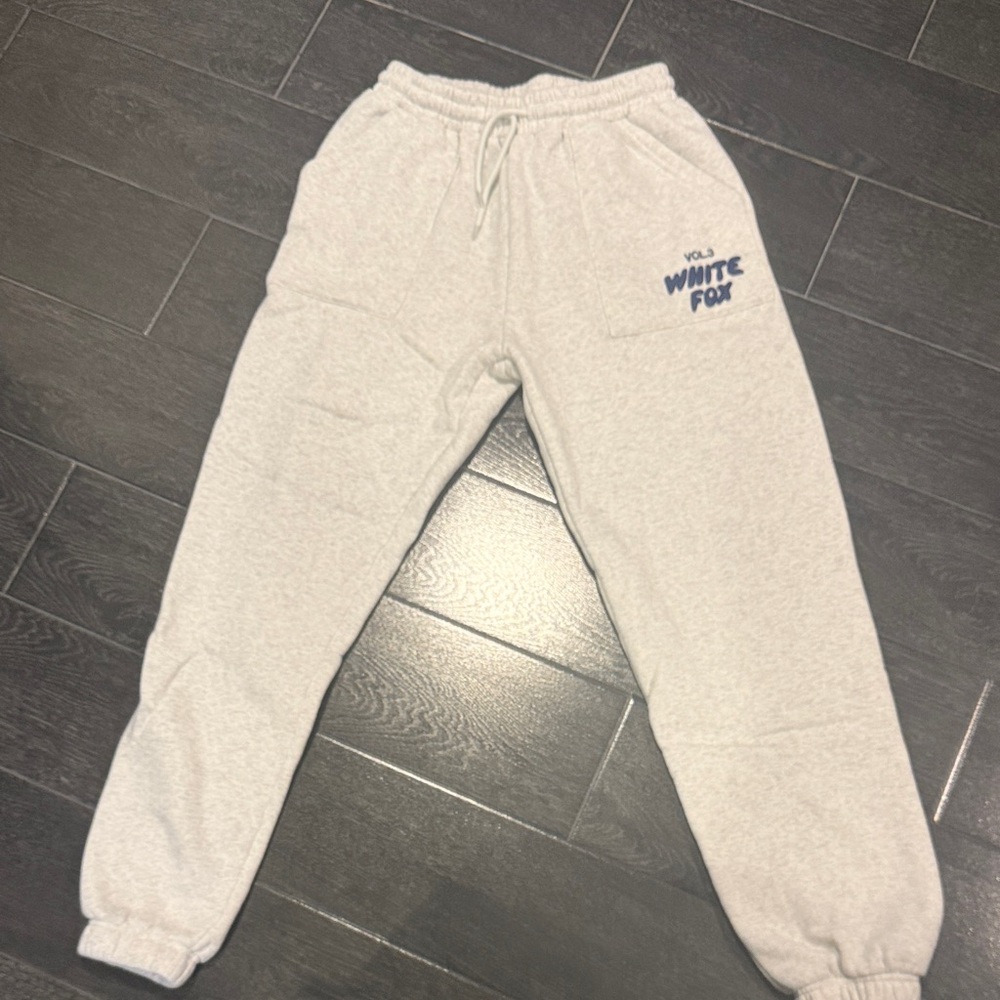 White Fox Boutique Light Gray Joggers